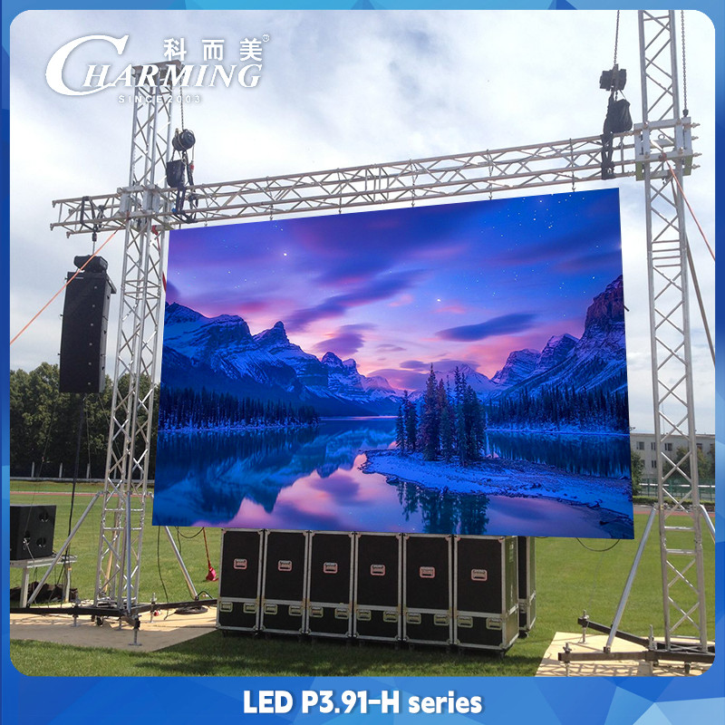 P3.91 Outdoor Advertising LED Video Wall Screen IP65 Waterproof