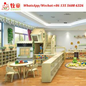 China Guangzhou COWBOY wooden material kids basic education childcare center furniture equipment for sale wholesale