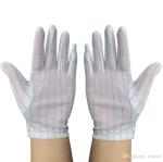 High Dexterity 10e10 Ohm Polyester Cleanroom ESD Hand Gloves
