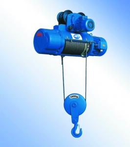 Steel Electric Wire Rope Hoist Trolley Winch For Lifting Pendant Control High Efficiency