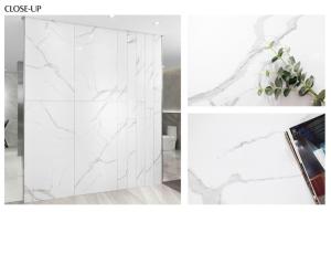 China Glazed Polished Carrara Marble Tile 600x1200mm Porcelain Floor And Wall Tile wholesale
