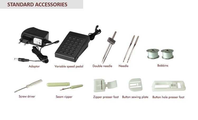 Adjustable Stitch Length Singer Sewing Machine for Garment Shirt in 21.4*13.4*25.3cm