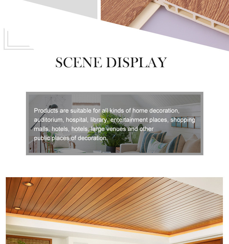 Antimicrobial Wood Plastic Composite WPC Fluted Wall Panel UV Resistance