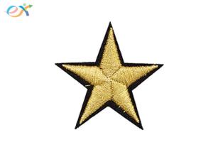 China 3D Puff Star Iron On Embroidered Patches Apparel Clothing Accessories Decorative Logo wholesale