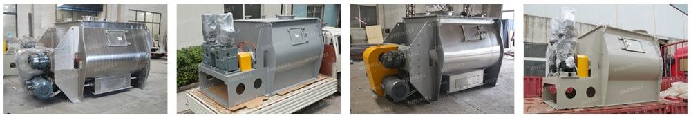 Stable Running Twin Shaft Paddle Mixer , Convenient Installation Double Shaft Mixer
