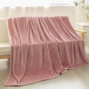 China Soft Coral Fleece Blanket for Adults Highly Breathable Long Lasting Comfort and Warmth. wholesale