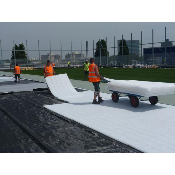 Black White Pure Polyester PET Nonwoven Geotextile Stabilization Reinforce Road Embankments Soft Soils