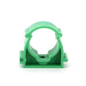 China 20mm Ppr Pipe Accessories Plastic Pipe Clamp Clip Green Color For Water Supply wholesale