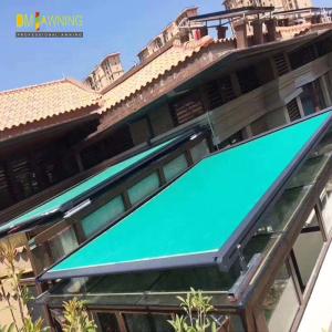China Balcony Retractable Roof Awning Aluminium Retractable Awning Conservatory Awning wholesale