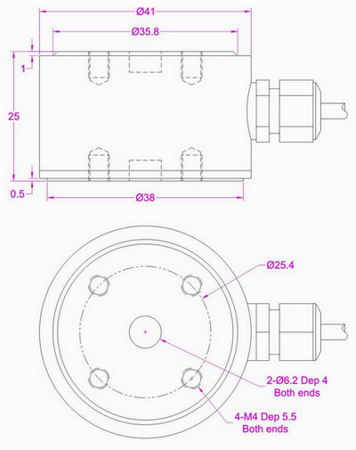 50kg cylindrical load cell 100kg