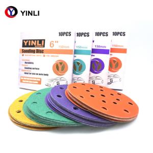 China 6 Inch 150mm Sandpaper Set Abrasive Tools For Automotive Metal Polishing wholesale