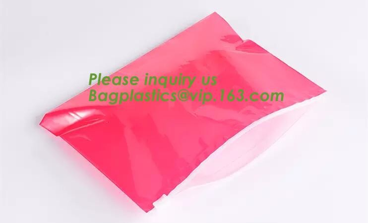 Biodegradable Self Adhesive Zipper Hanger Hook Bags For Garment, Underwear Hanger Hook Zipper Bags
