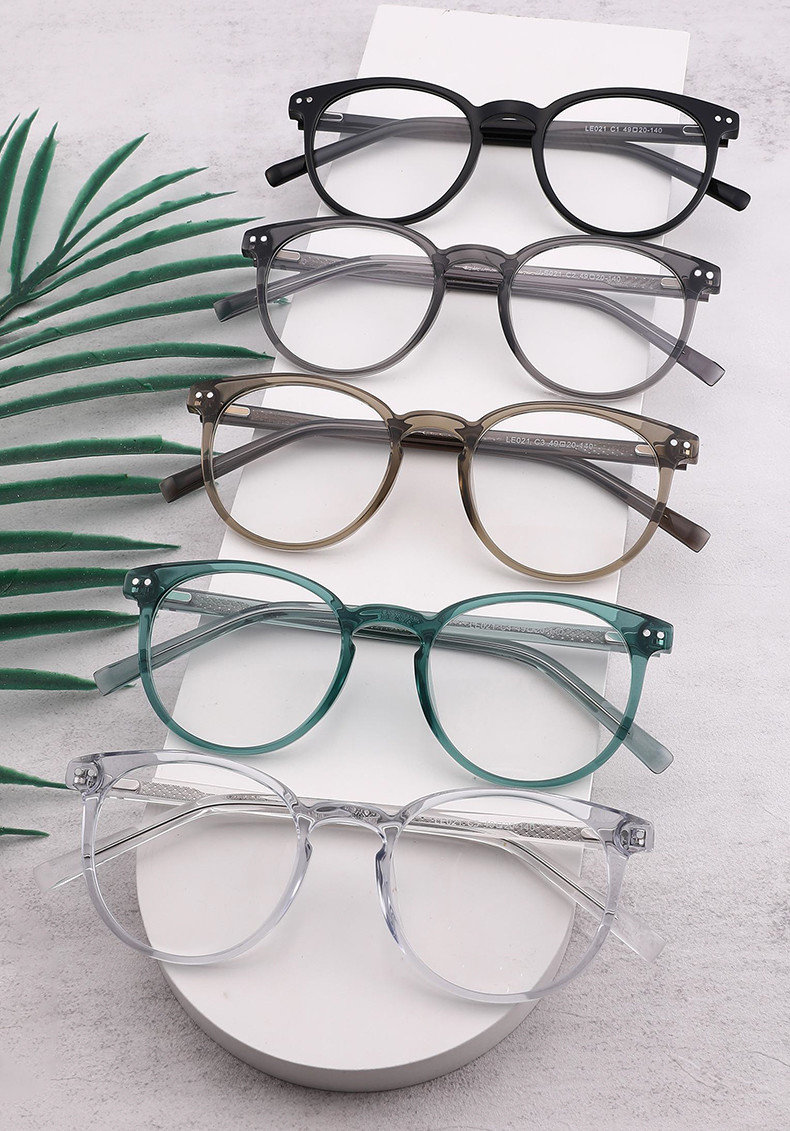 OEM Handmade Acetate Eyeglass Frames Classy Retro Vintage Round Eyeglasses
