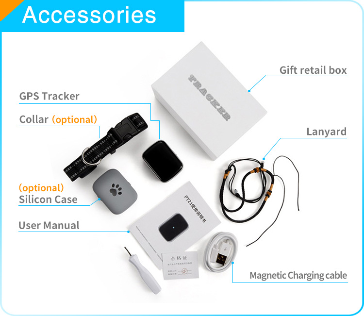 2.5mA/h Pet GPS Tracker