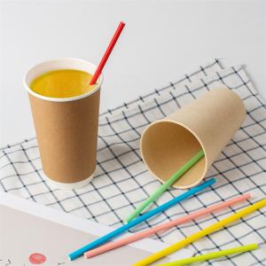 China 12mm 10mm Sharp Ending Bubble Tea Straw Individual Wrap wholesale