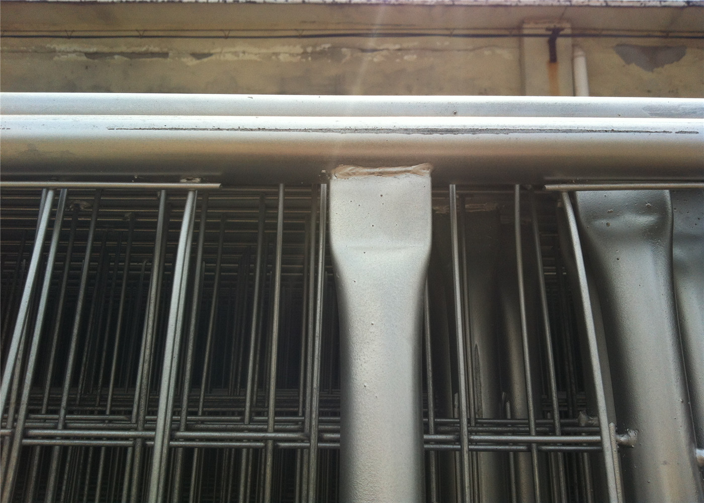 Q235 Steel Materials Construction Fence Panels Safety Barricade Fence