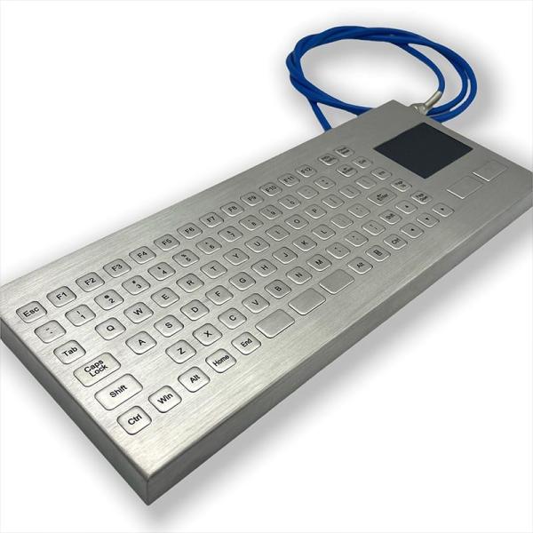 IP67 / IK07 Stainless Steel Keyboard integrate TouchPad waterproof dustproof