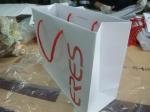Manufacturer customized with cotton handle shopping paper bag for clothing shop