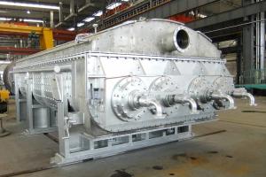 China Hollow Blade Sludge Dryer Machine , Rotary Vacuum Paddle Dryer wholesale