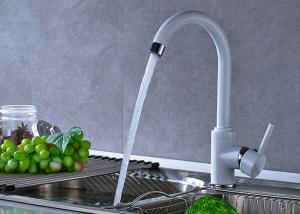 China ROVATE Saving Water White Painting Kitchen Sink Mixer UPC Standard wholesale