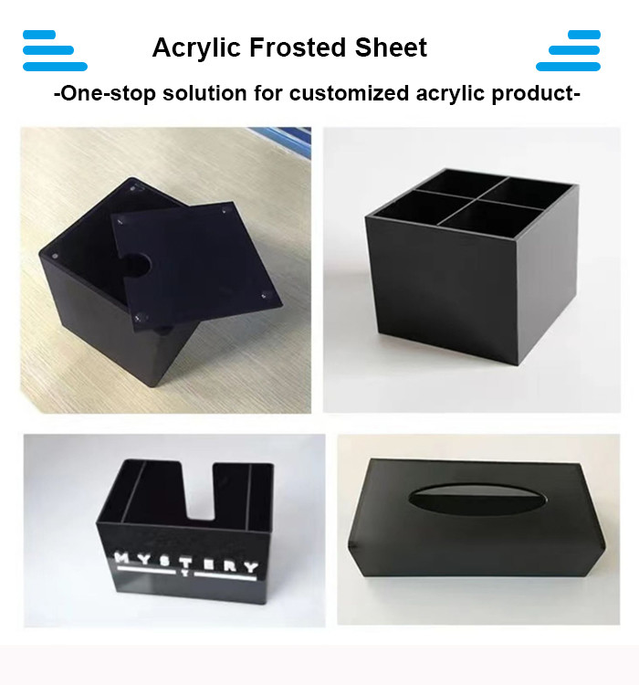 Thin 3mm Frosted Acrylic Sheet Perspex Plastic Plate Custom Cutting