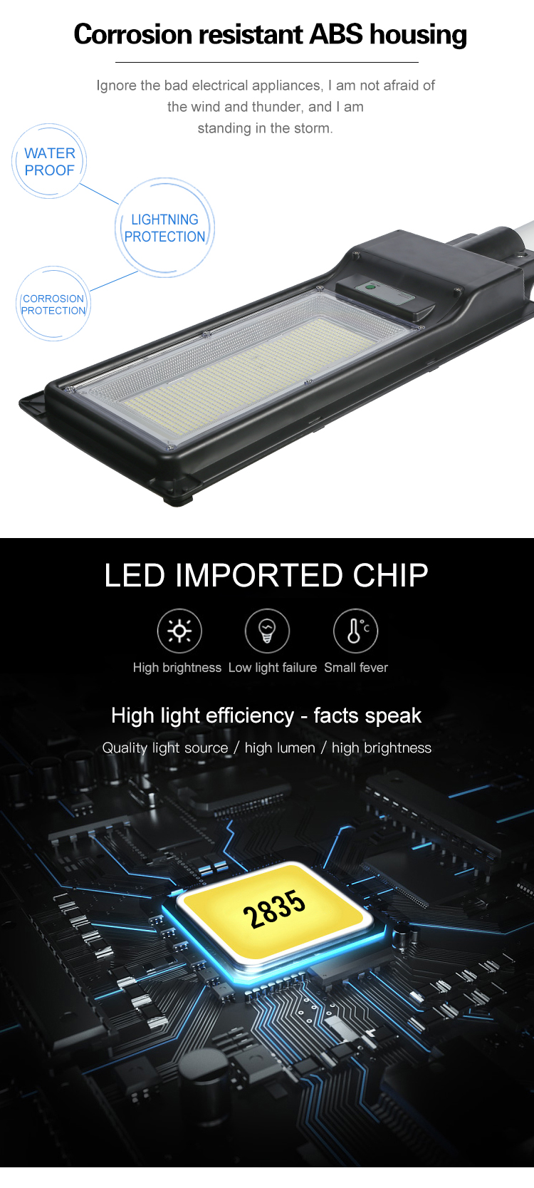 100 W 200 W Ip65 Integrated All In One Solar Street Light