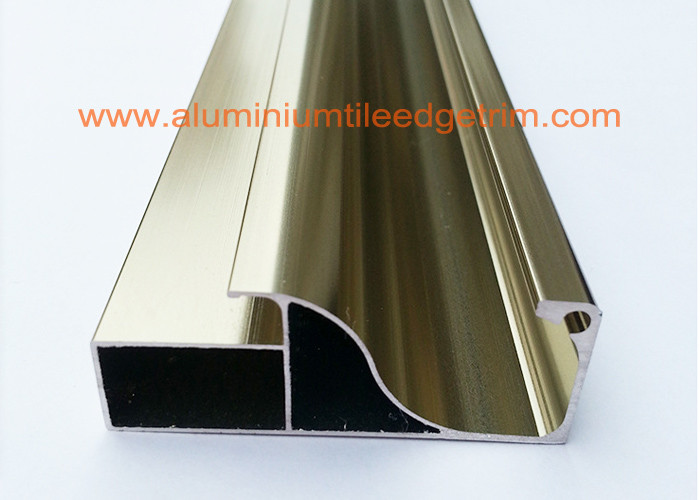 Polished Aluminium Cabinet Door Profiles , Aluminium Frames For Kitchen Cabinets