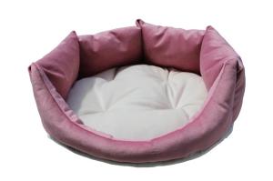China French Bulldog Puppy Calming Pet Bed With Removable Cover Hypoallergenic Fiberfill wholesale