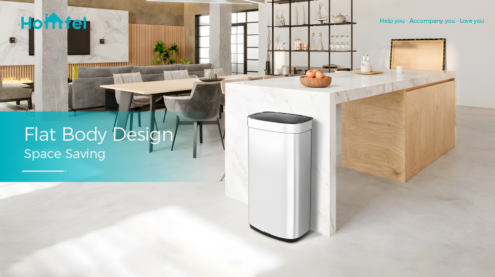 Household 65L Touchless Smart Sensor Waste Bin for Office Kitchen Stainless Steel Automatic Garbage Container