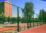 Playground Green PVC Coated Chain Link Fence 6 Foot Galvanized 50x50mm