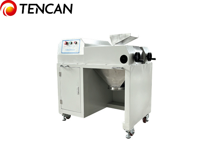 Double Roller Powder Crushing Machine Grinding Mill Factory Stainless Steel 150μm Fineness Uniform Discharge