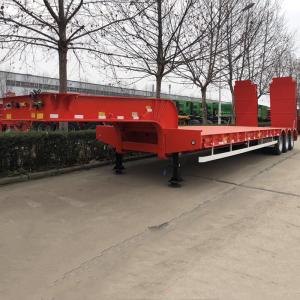 China Mechanical Suspension 45-100 Tons Semi Low Bed Trailer wholesale