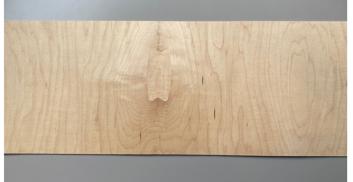 Wholesale Customized 0.45mm natural wood veneer canadian maple veneer for skateboard