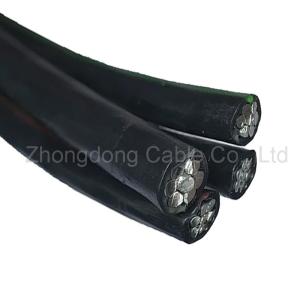 China Low Voltage Aerial Bundled Cable Overhead 2x25mm2 Stranded ABC Aluminium Cable wholesale
