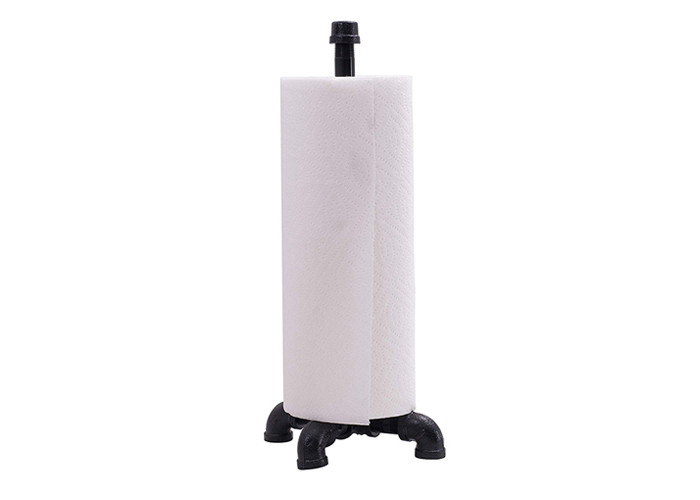 Decorative Vintage Style Industrial Pipe Toilet Paper Holder Toilet Floor Flange