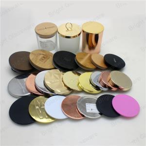 China customized metal candle lids with logo wholesale