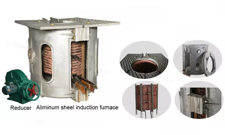 Electric 500KW Industrial Metal Melting Furnace Medium Frequency Induction Furnace