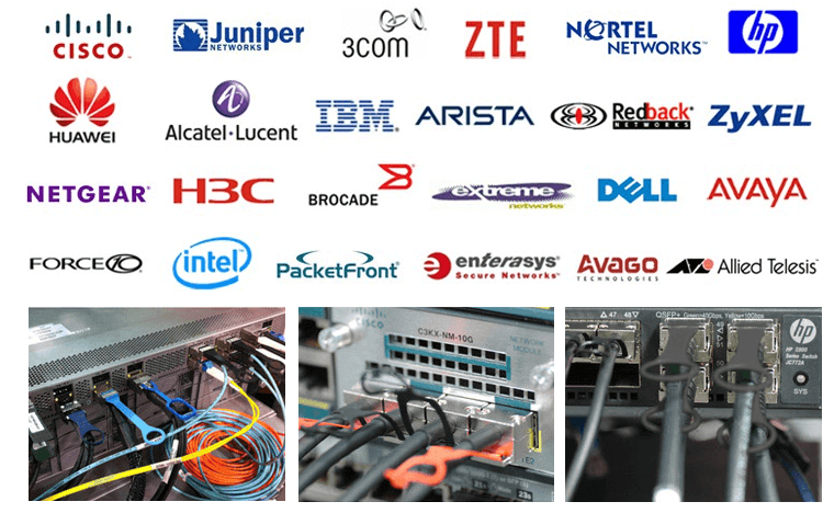High Speed AOC Optical Fiber Cables 40G QSFP+ To 4 SFP+ 20M