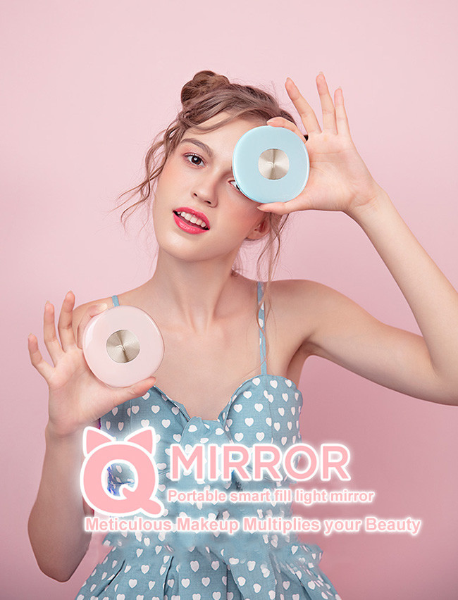 ROHS UV Coating No Distortion 28 Lumen Illuminated Makeup Mirror