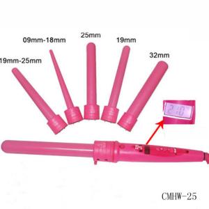 China 5 in 1pink interchangeable Hair curling wand barrel-Hair Tools wholesale