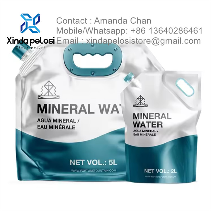 Eco-friendly Collapsible Container Liquid Bag Wholesale Drinking Foldable Water Bag For Outdoor Camping