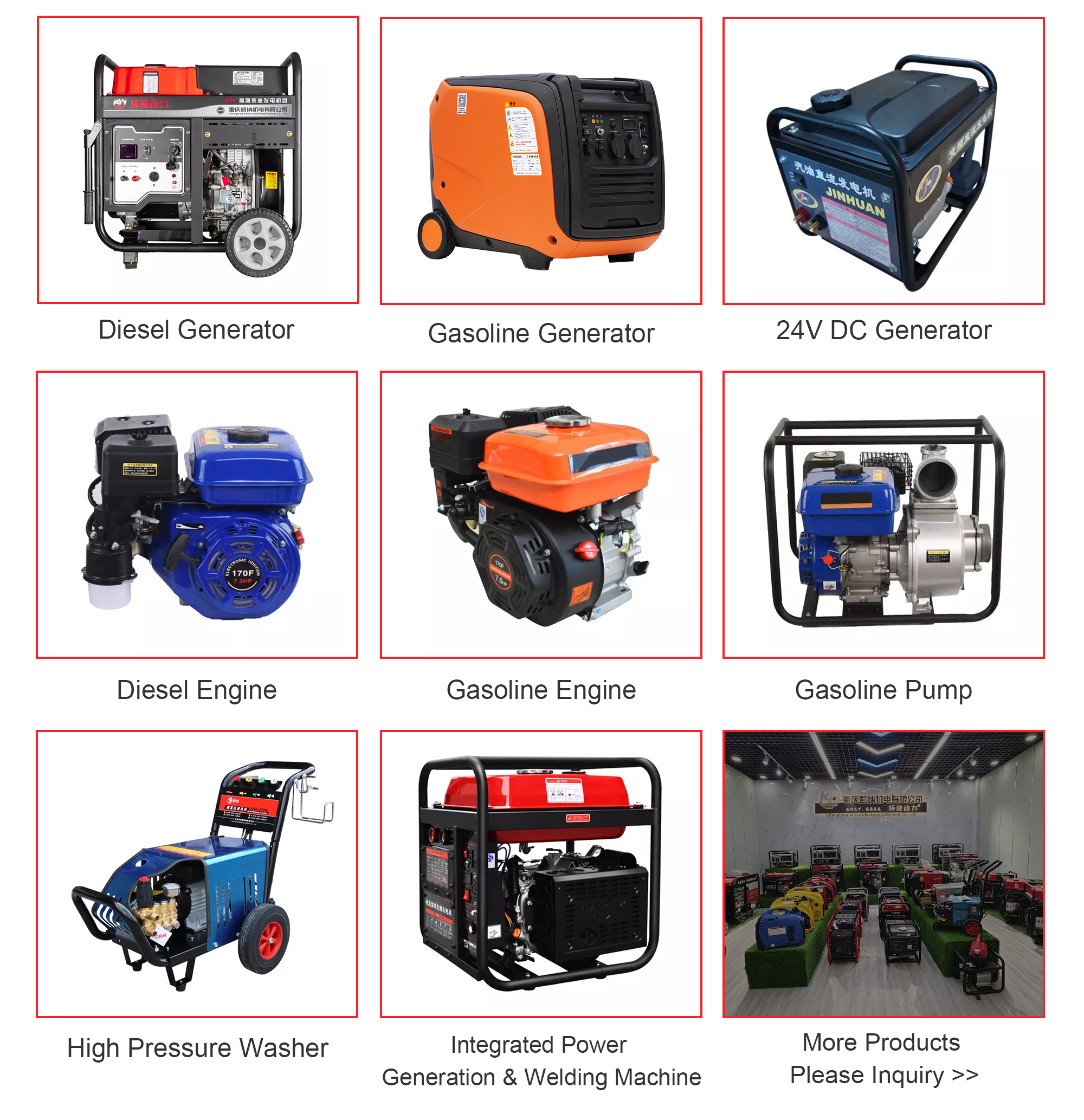 110V 3KW 3000W 5000W 5KW Small Silent Generator for Home / Outdoor Generator Portable Digital Inverter 2000W Gasoline Generator