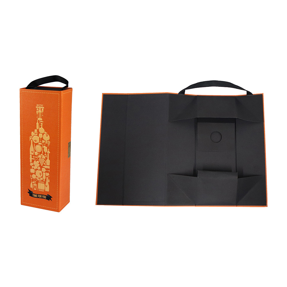 9cmx9cmX33cm Individual Wine Glass Boxes , Christmas Wine Box Collapsible Type