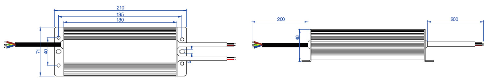 12V 12.5A Lightweight Waterproof Electronic LED Driver Strip Light Transformer