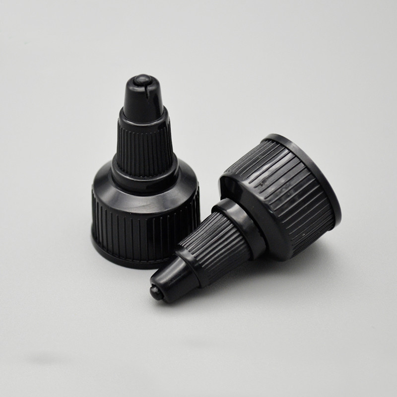 20mm Polypropylene Lid , Ribbed Closure Squeeze Bottle Cap