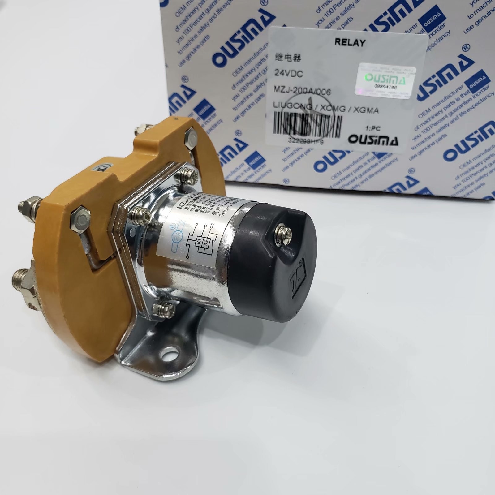 OUSIMA MZJ-200A 006 24V Power Switch MZJ200A 006 Contactor Relay For Excavator LIUGONG XCMG XGMA