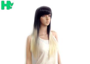 China Girls Straight Synthetic Hair Wigs Ombre Color 18inch - 20inch wholesale