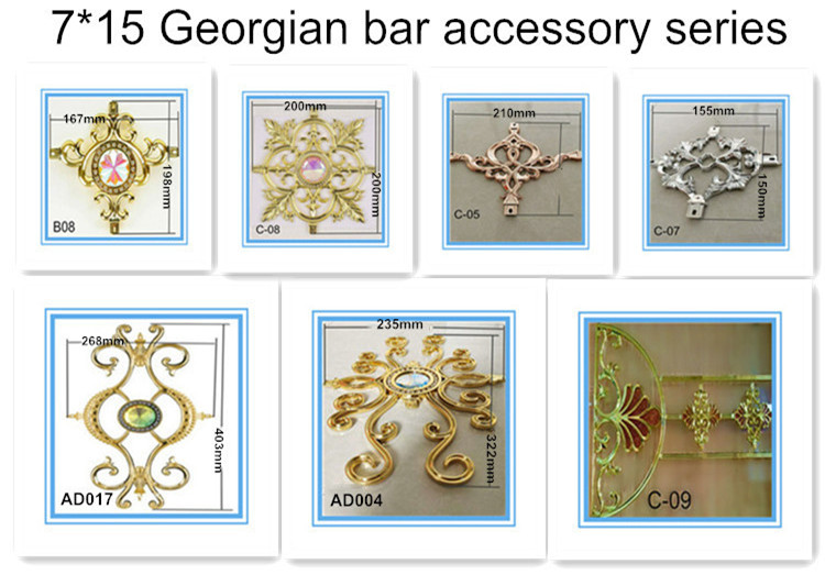 New design aluminum square bar decoration for home