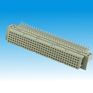 China Five Row 2.54mm DIN41612 Right Angle Male Connector 1AMP For PCB wholesale