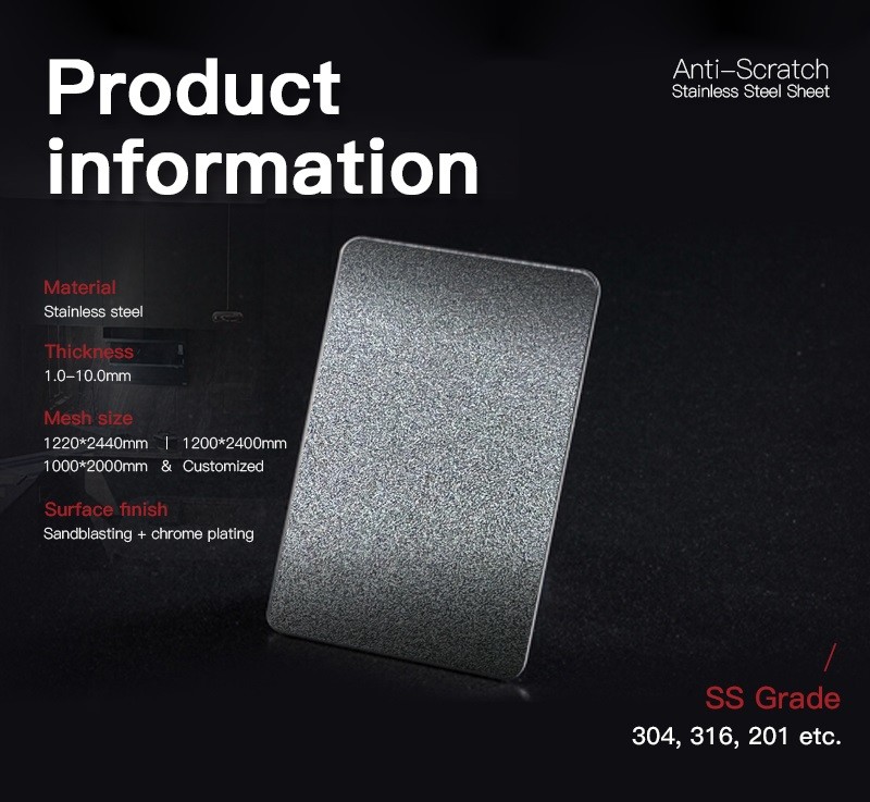 Kitchen Equipment 430 Stainless Steel Decorative Sheet Width 1500mm Scratch Resistance